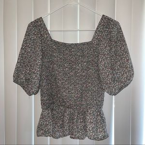 Floral Smock Top